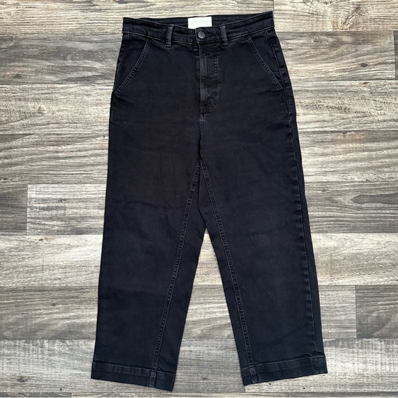 Everlane The Straight Leg Crop Jeans in Black Size 8 Short - Picture 1 of 3